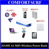 Multifunction 3G Mifi Wireless + Mobile Power Bank + Repeater